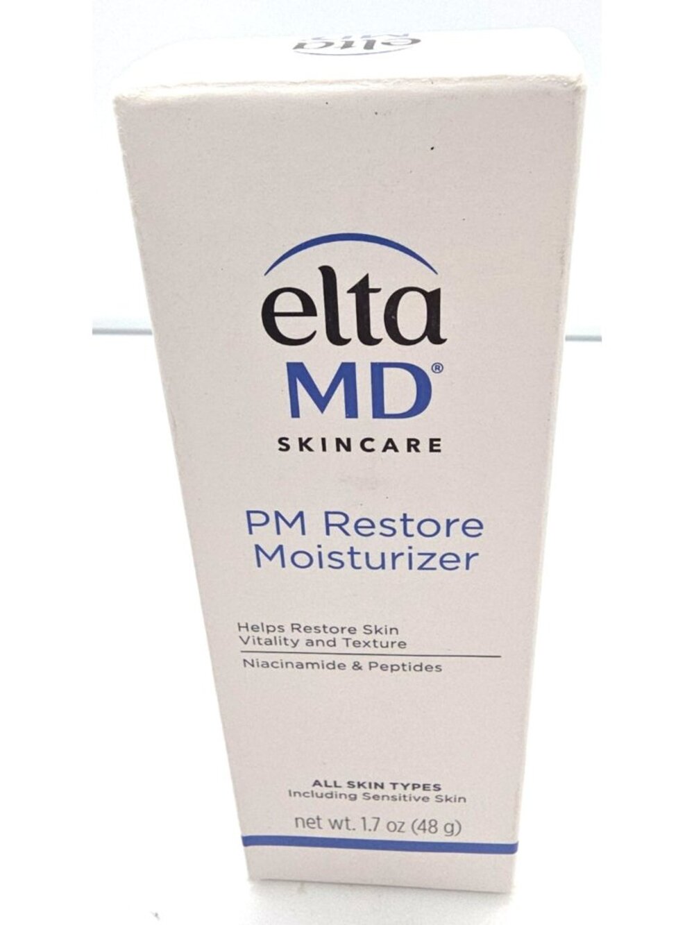 Elta MD PM Restore Therapy Facial Moisturizer 1.7oz/48g NEW IN BOX Exp. 6/2027